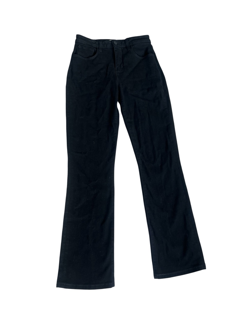 Classic Black High-Rise Flared Jeans